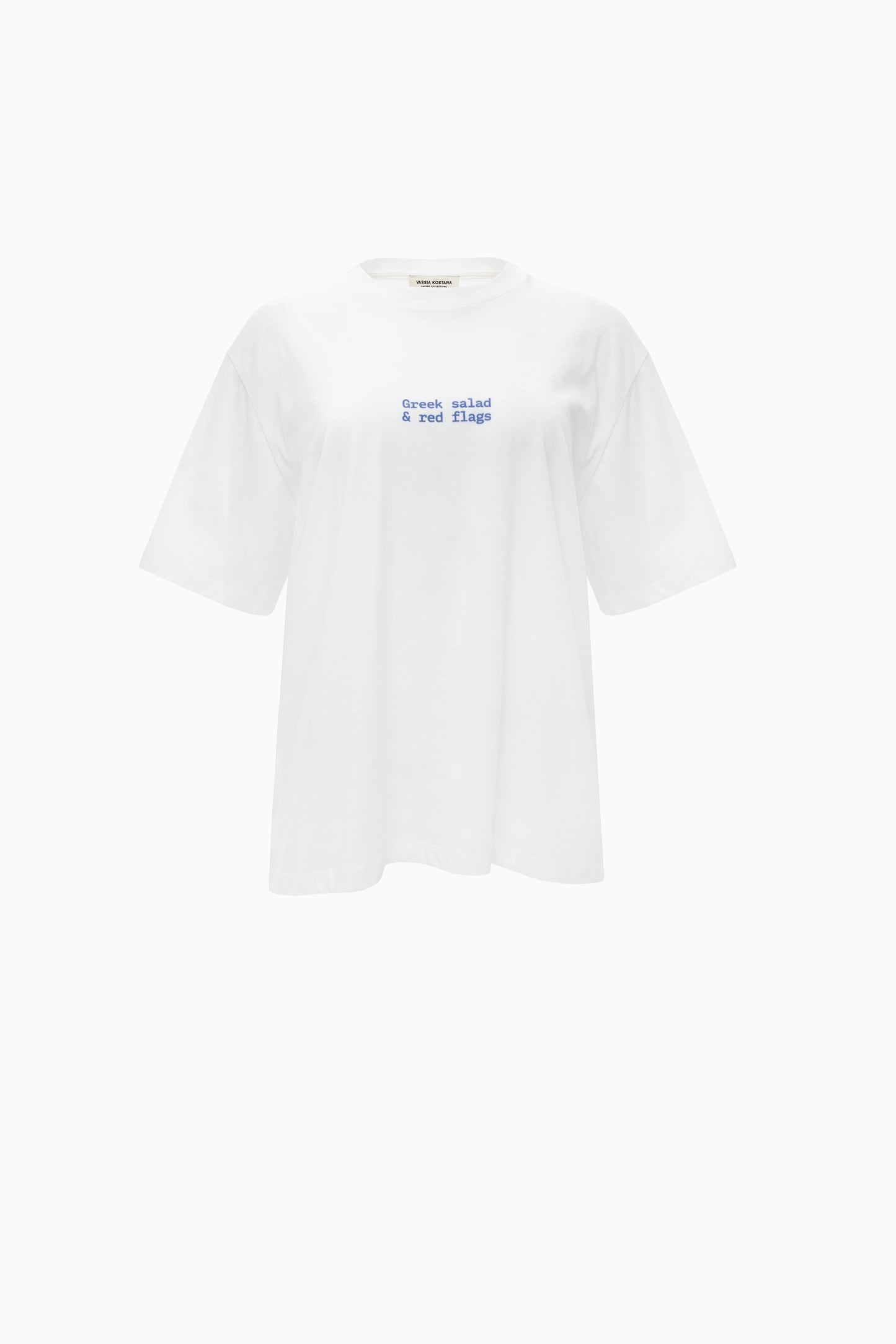 VK Greek Salad and Red Flag T-shirt