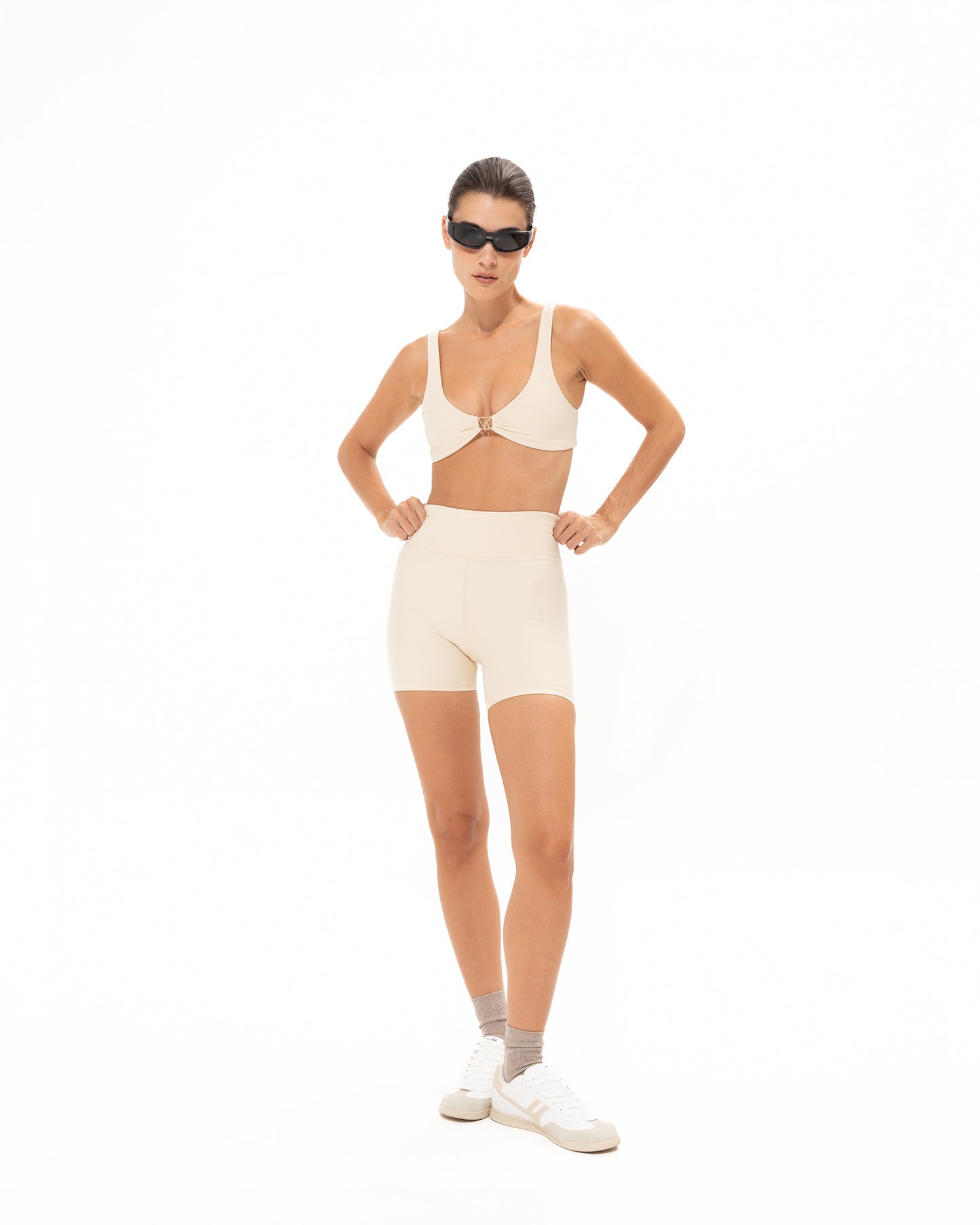VK Off-White Athletic Shorts