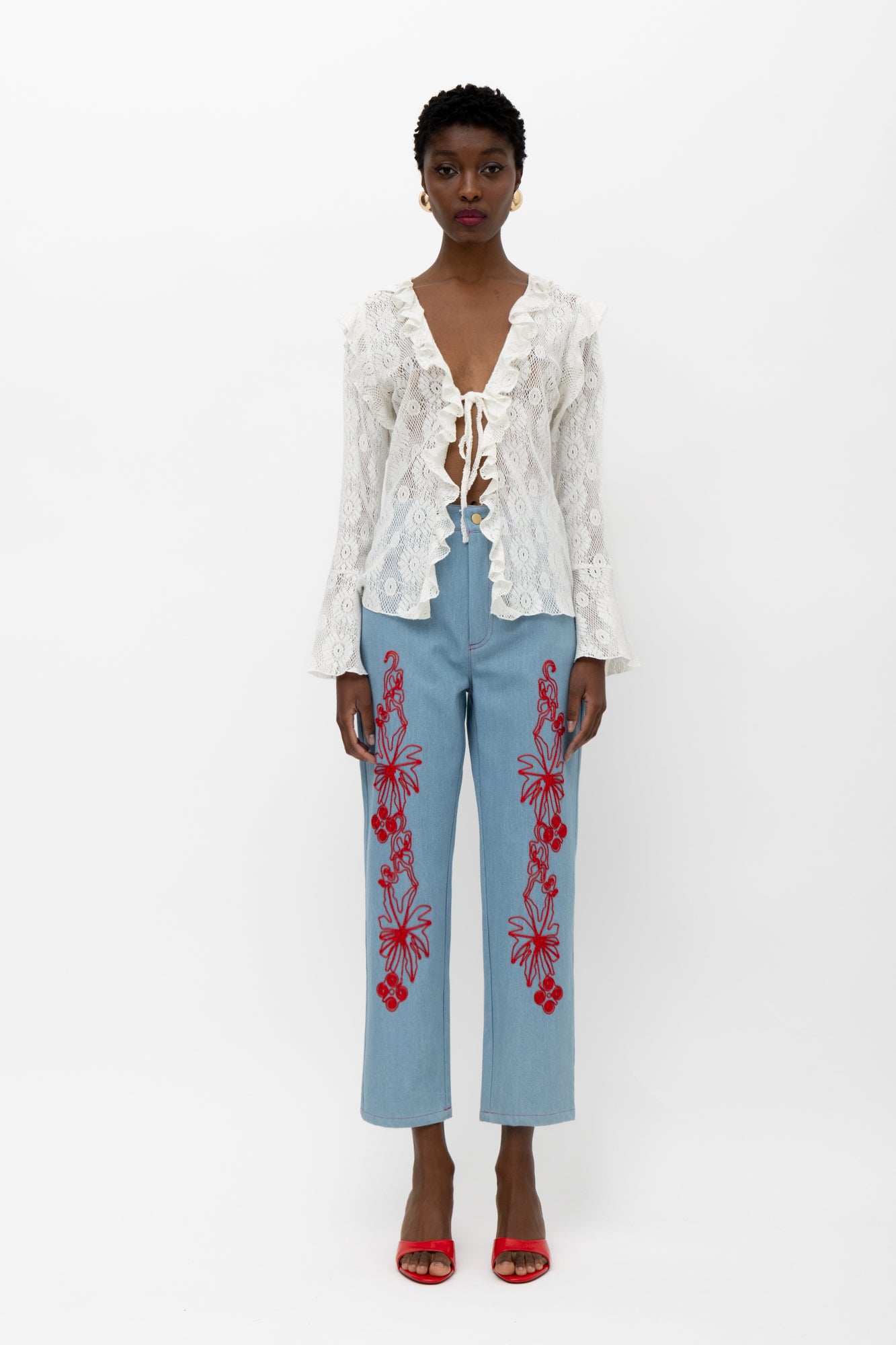 Zina White Cardigan -