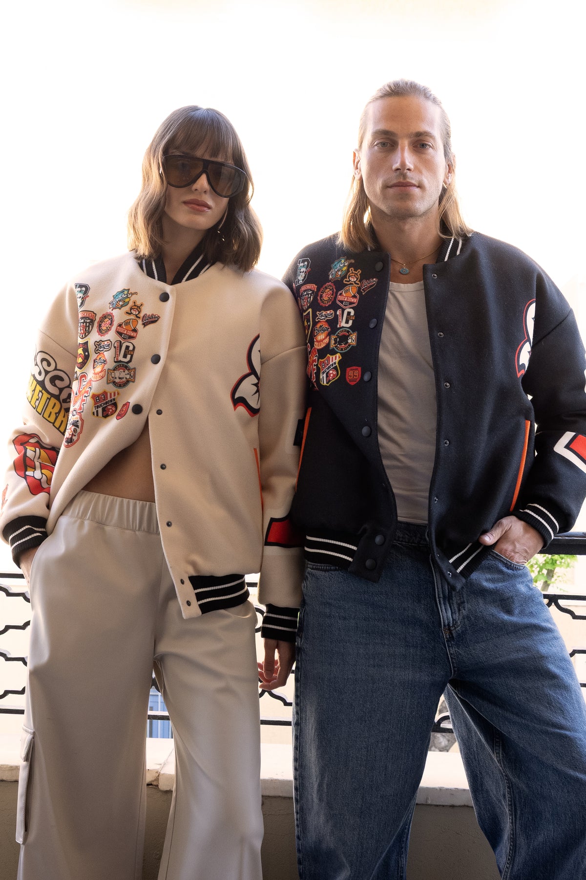 Never On Sunday Bomber Jacket Unisex - Ecru