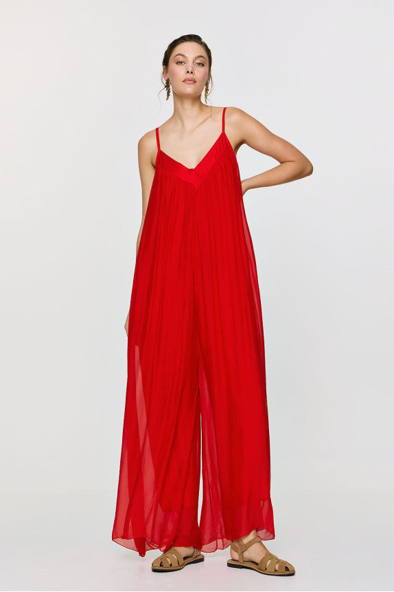Nephele Jumpsuit - Red