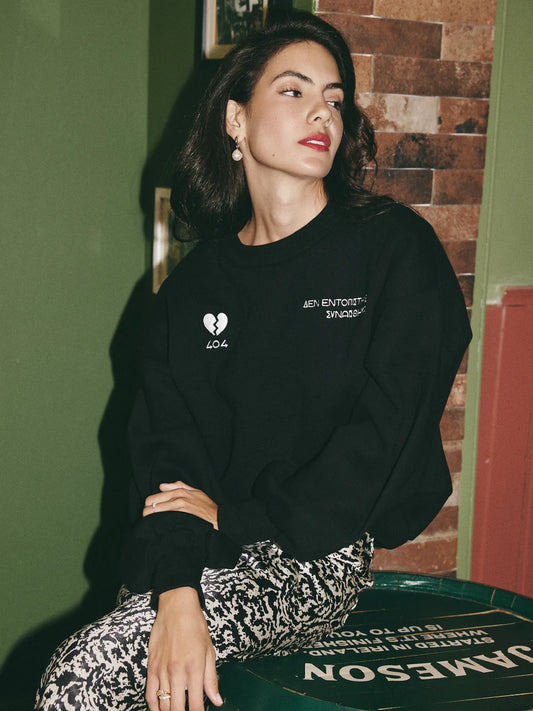 404 sweatshirt - Black