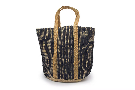 Beach Bag Cotton Black