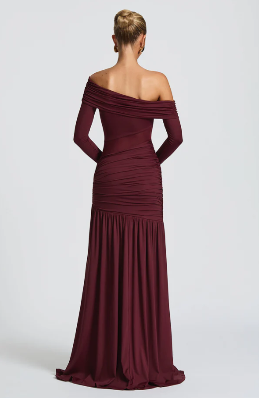 Biancita Maxi Dress - Bordeaux