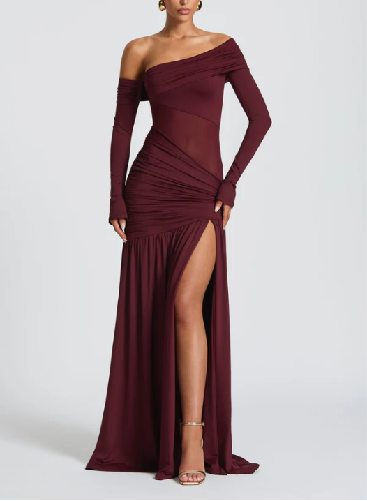 Biancita Maxi Dress - Bordeaux