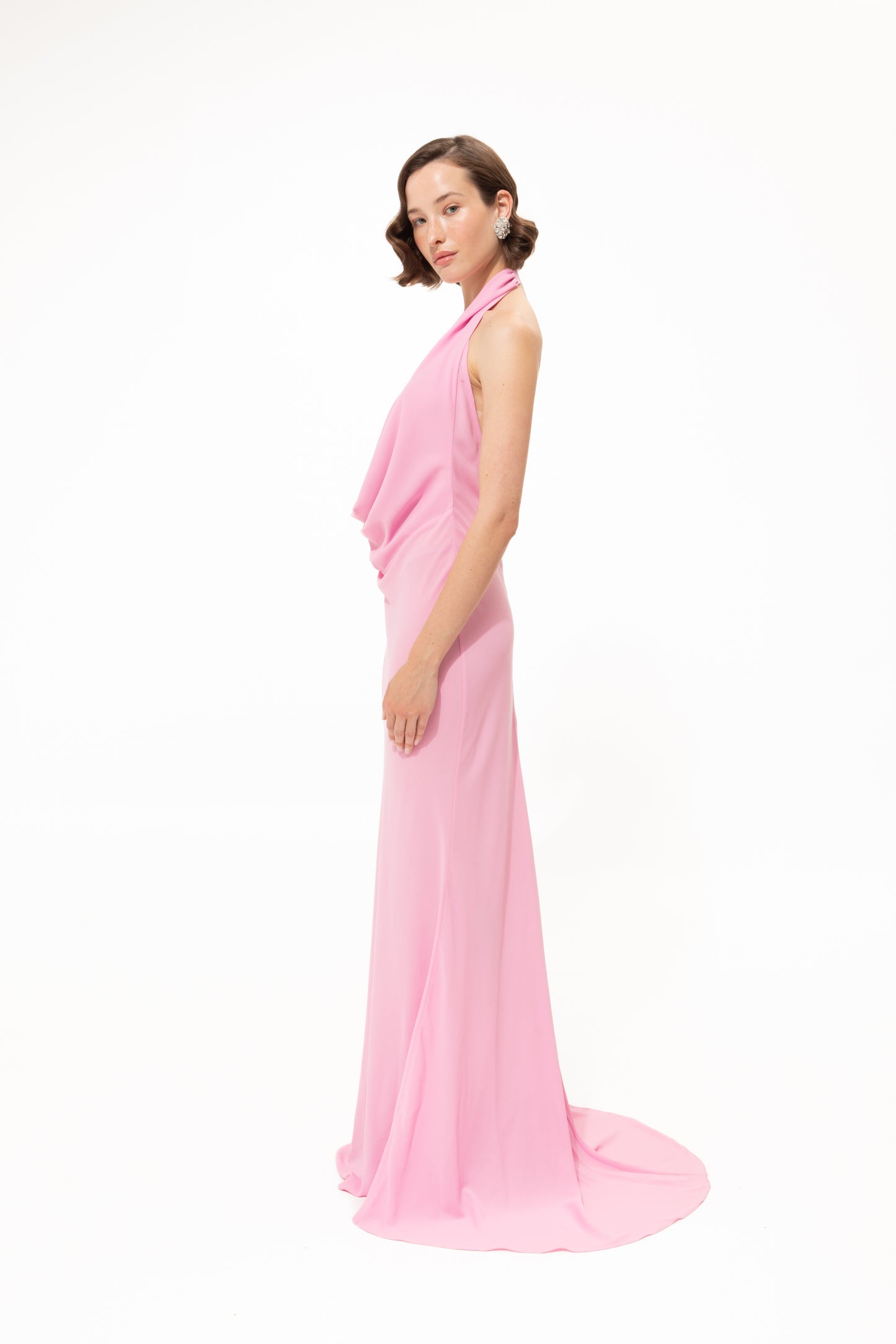 VK Bright Pink Maxi Gown