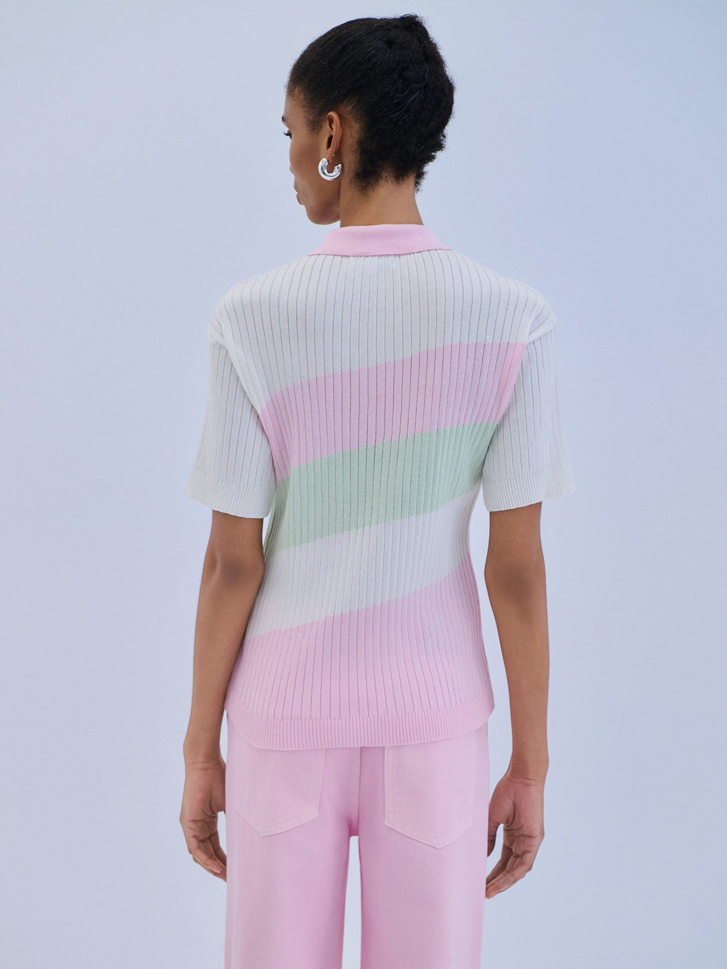 Blouse Polo Tricolor