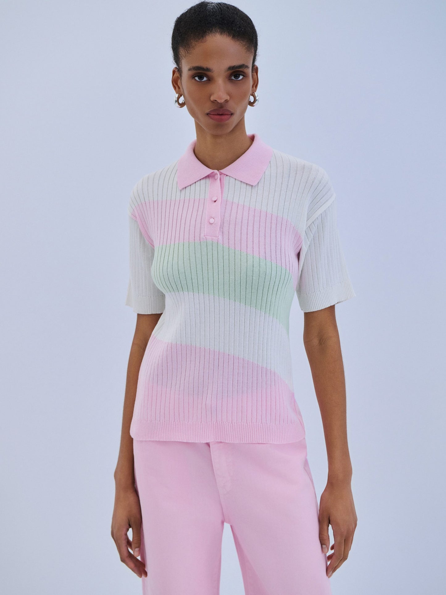 Blouse Polo Tricolor