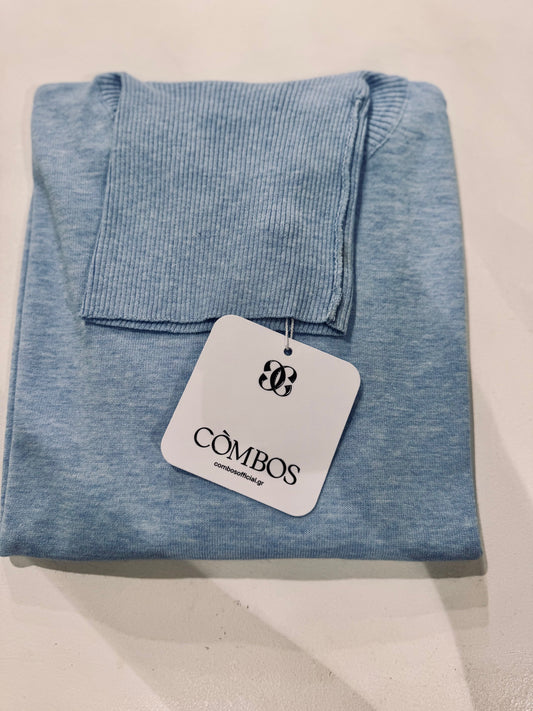 Blouse Turtleneck Basic - Ciel