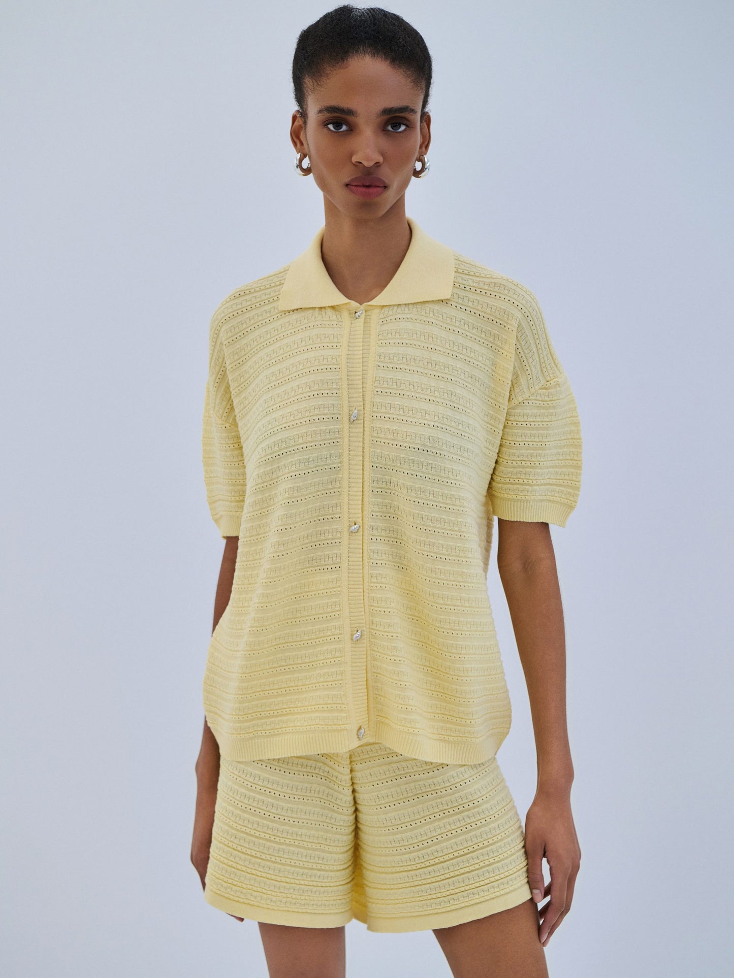 Cardigan Polo Buttons