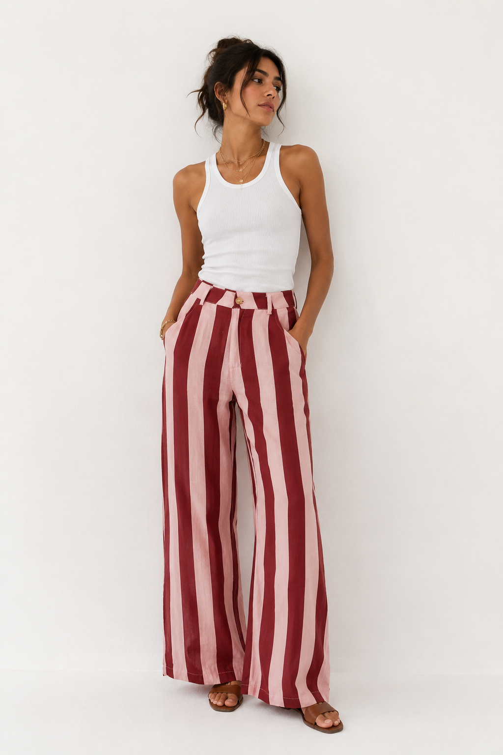 Striped Pant Pink