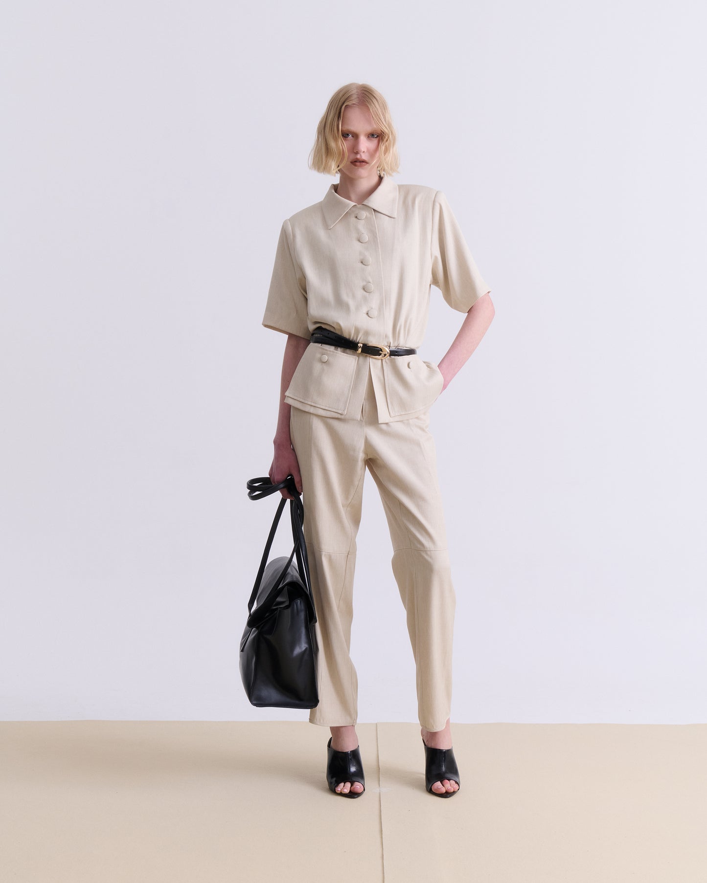 VK Beige Tailored Pants