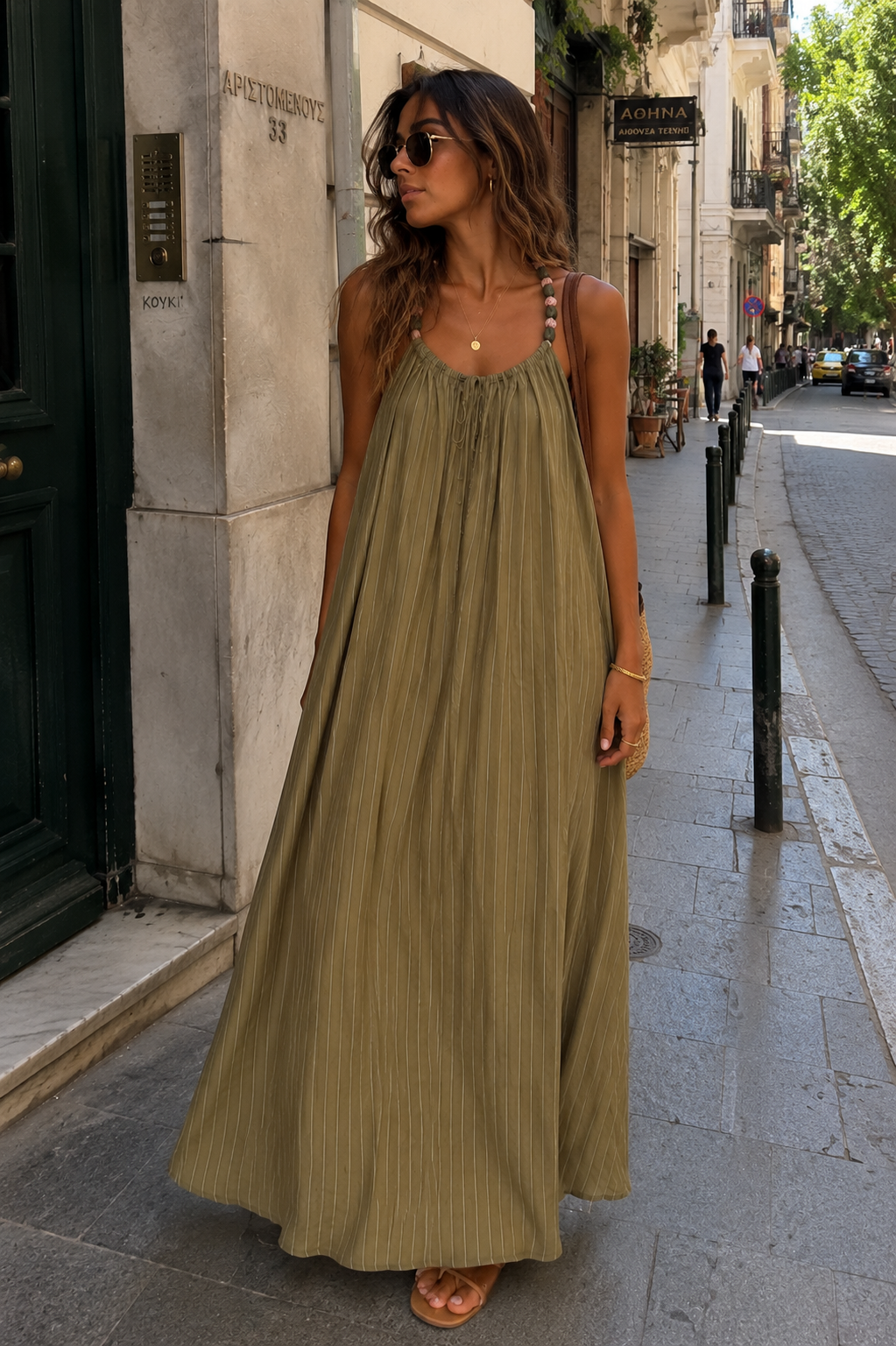 Elya Dress - Chaki
