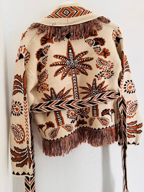 Palm Cardigan - Beige