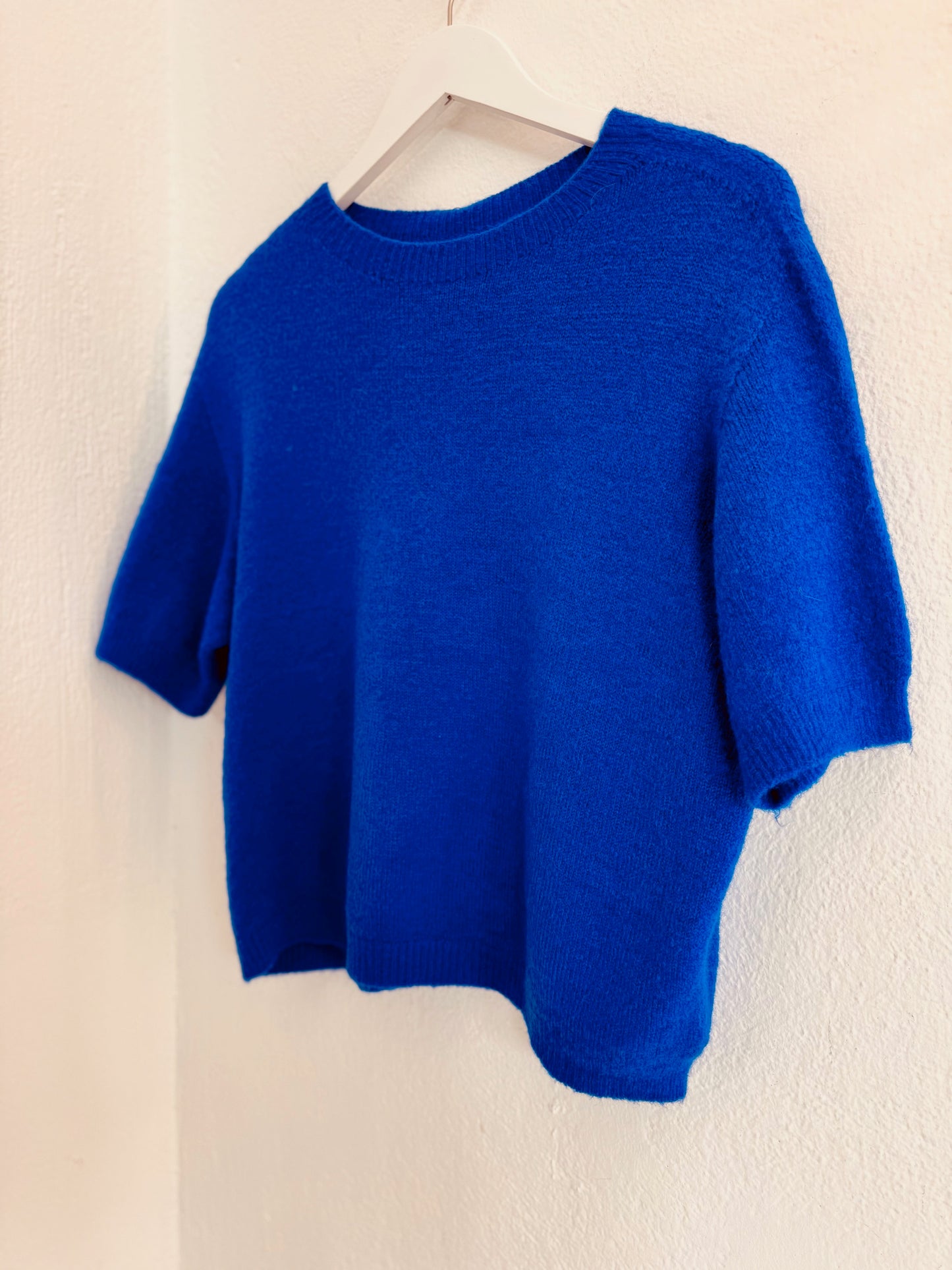 Short Sleeve Knitwear - Blue Royal