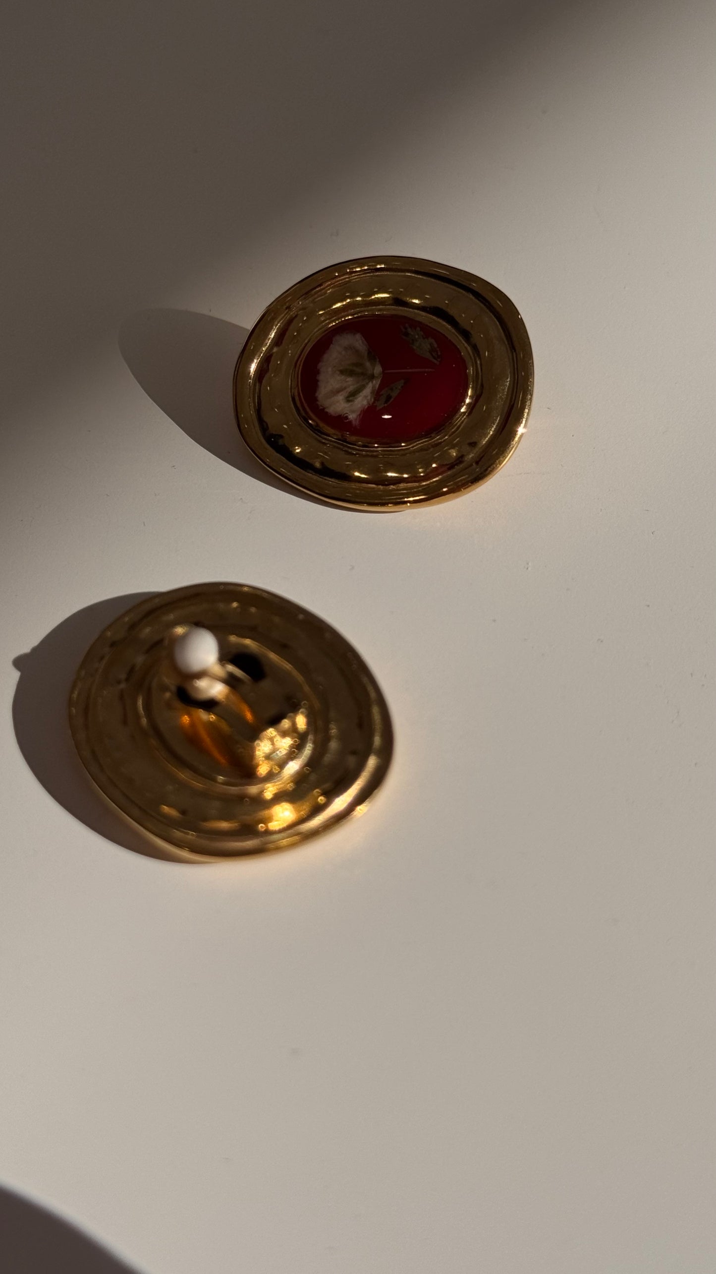 Vintage Flower Earrings - Clips