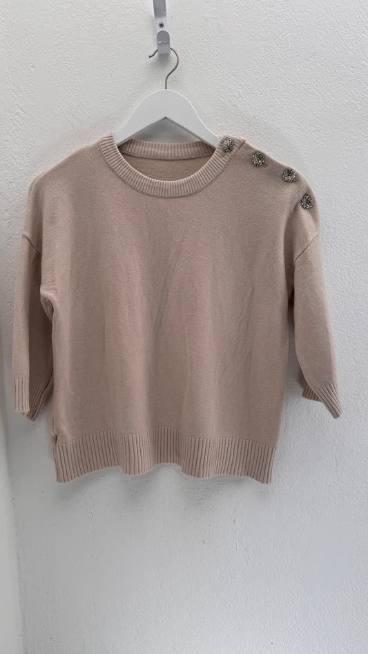 Ellise Knitwear - Beige / Purple / Grey