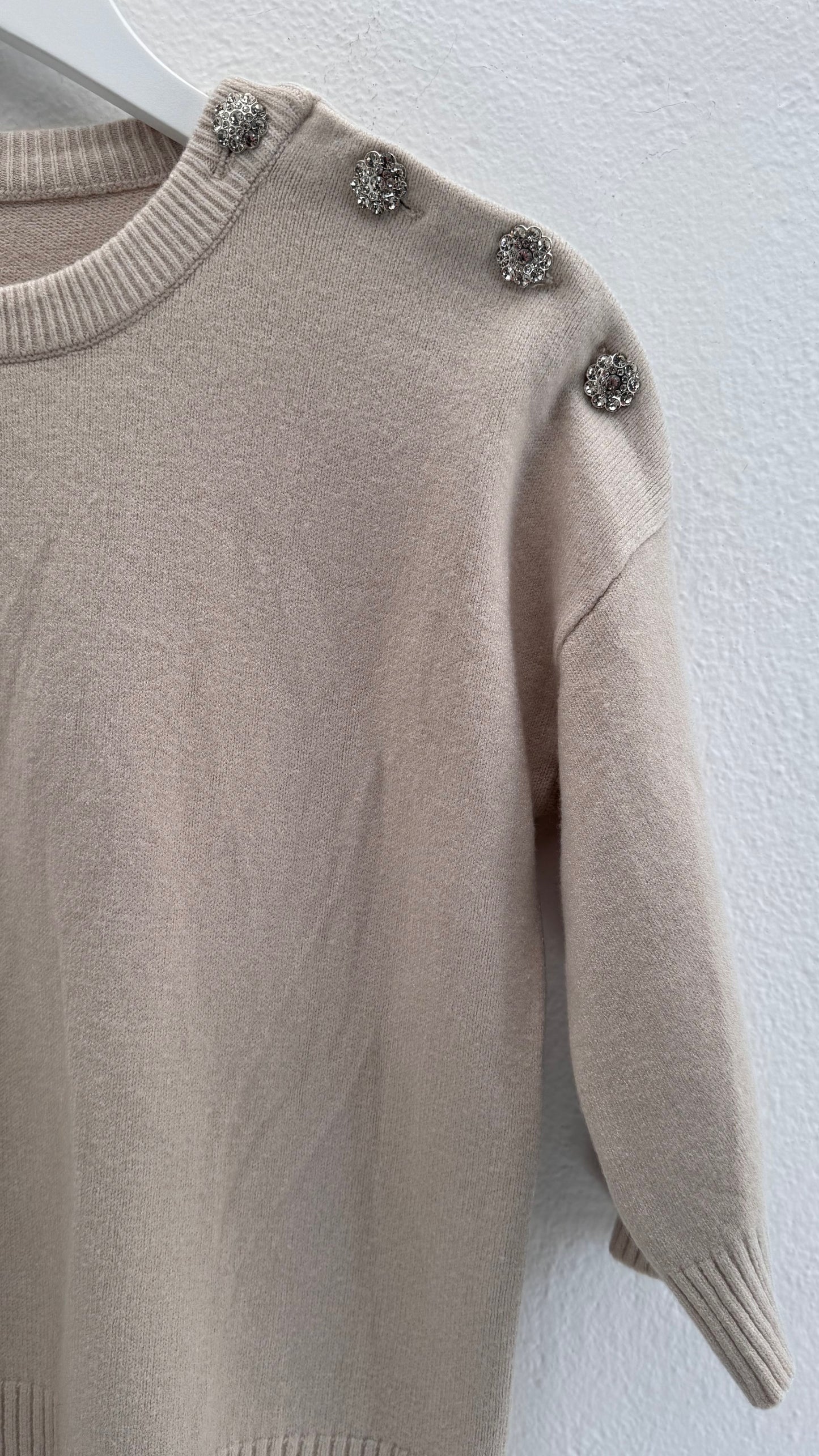 Ellise Knitwear - Beige / Purple / Grey