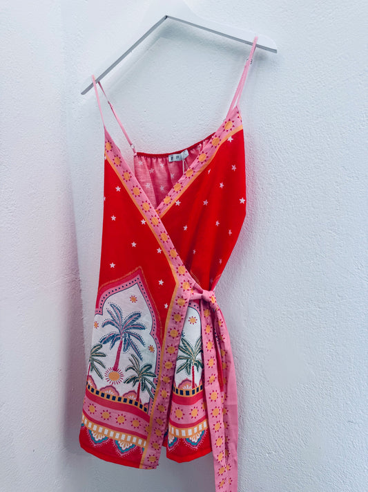 Baya Mini Wrap Dress