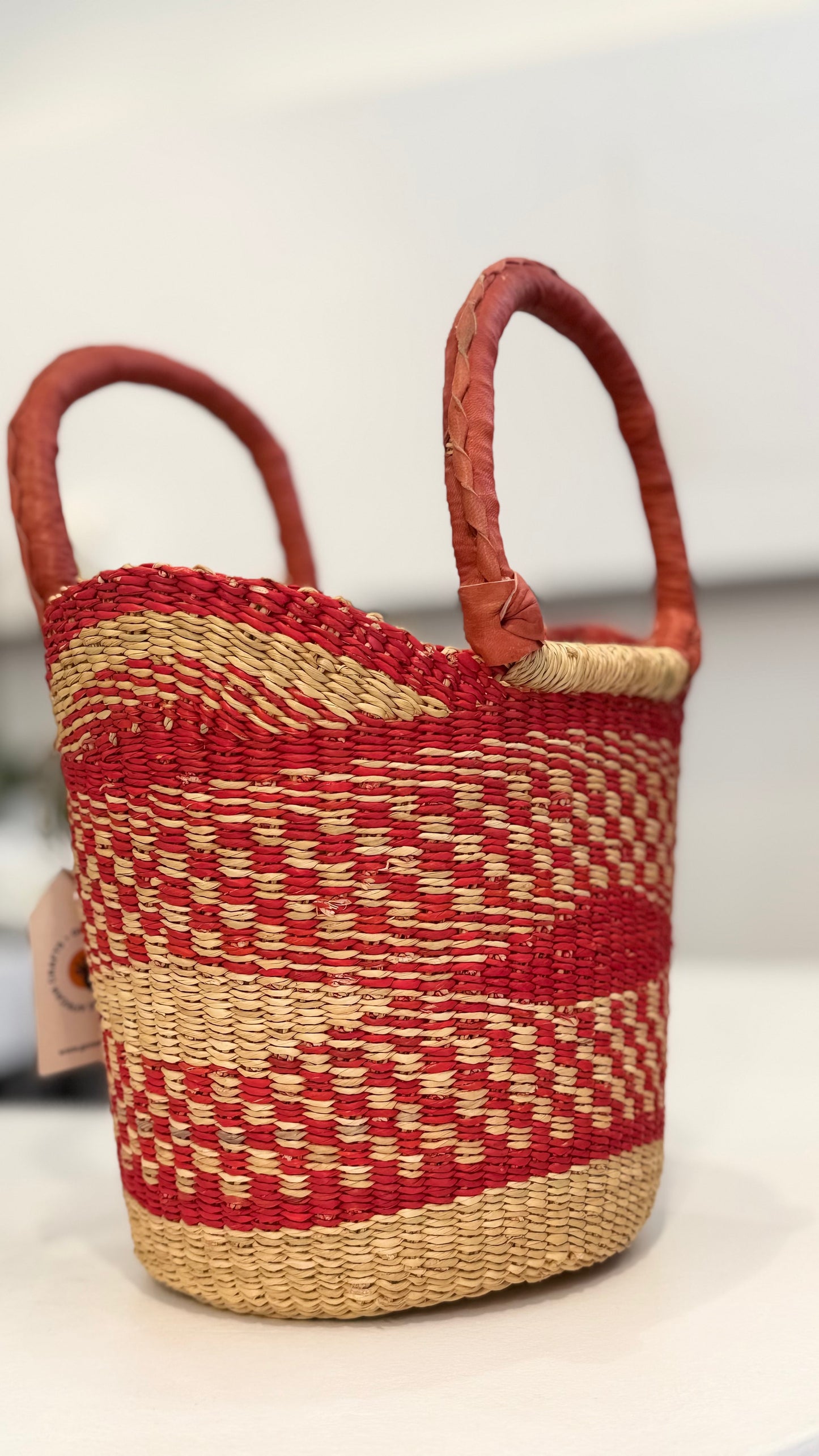 Ghana Bolga Bag Mini - Red