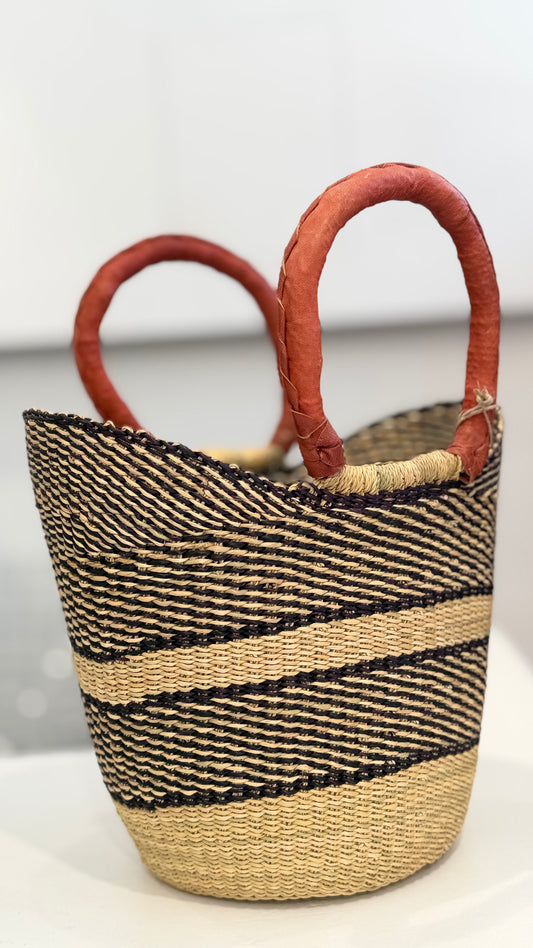 Ghana Bolga Bag Mini - Black