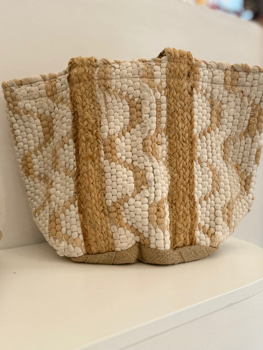 Beach Bag White/Beige