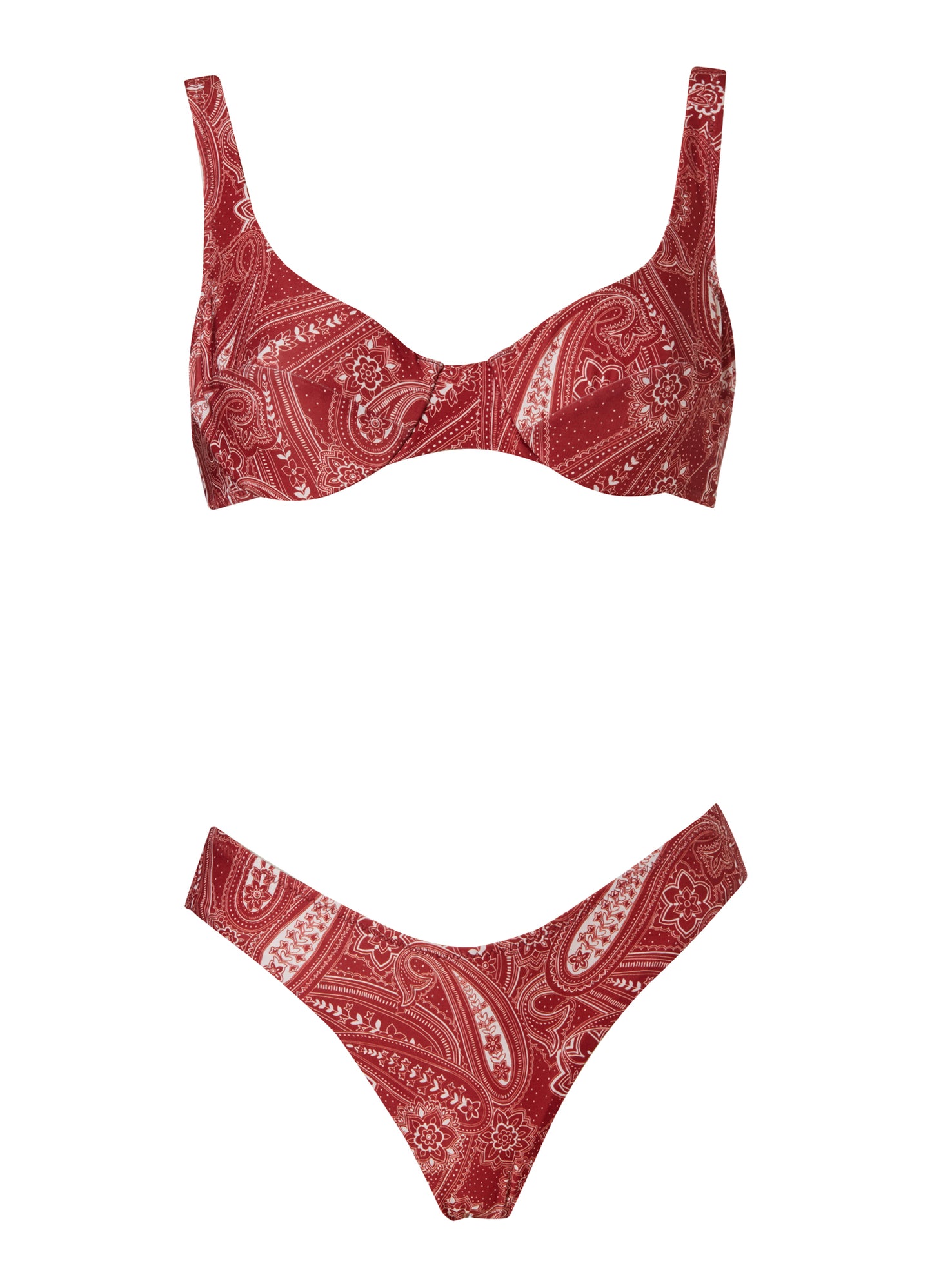 Irini Paisley Red Bikini