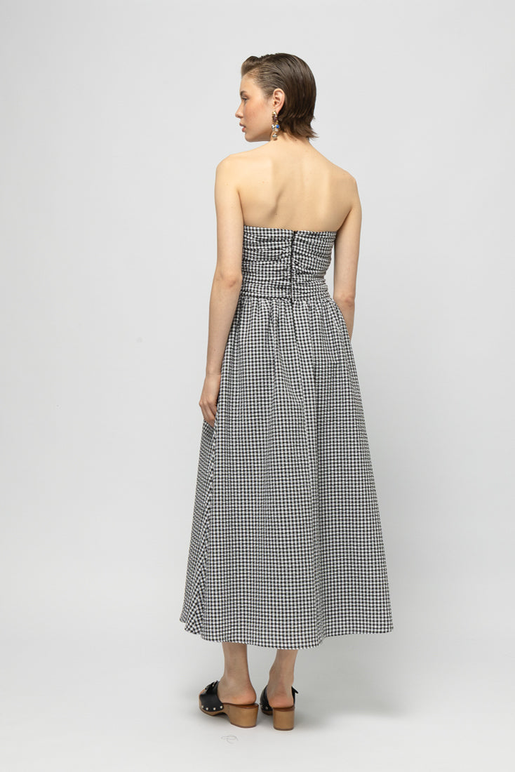 Mireya Check B&W Dress