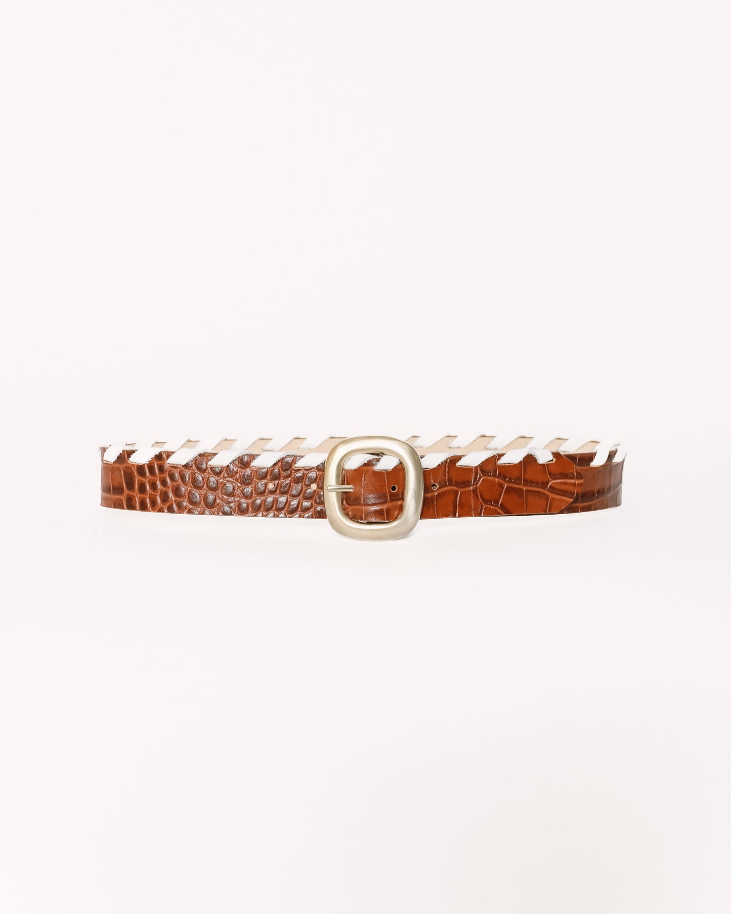 Nikki Brown Leather Belt
