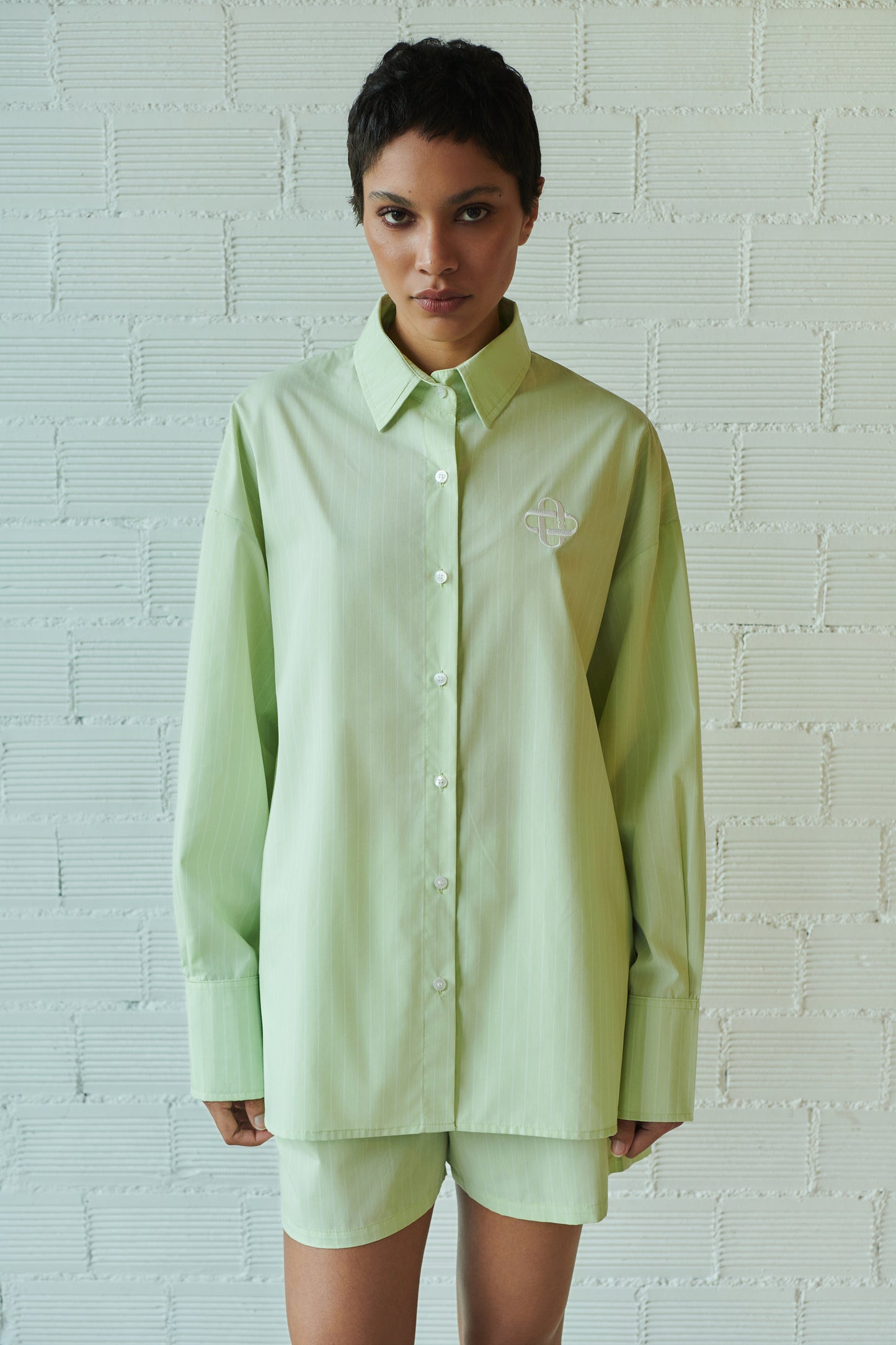 Shirt Striped - Light Green