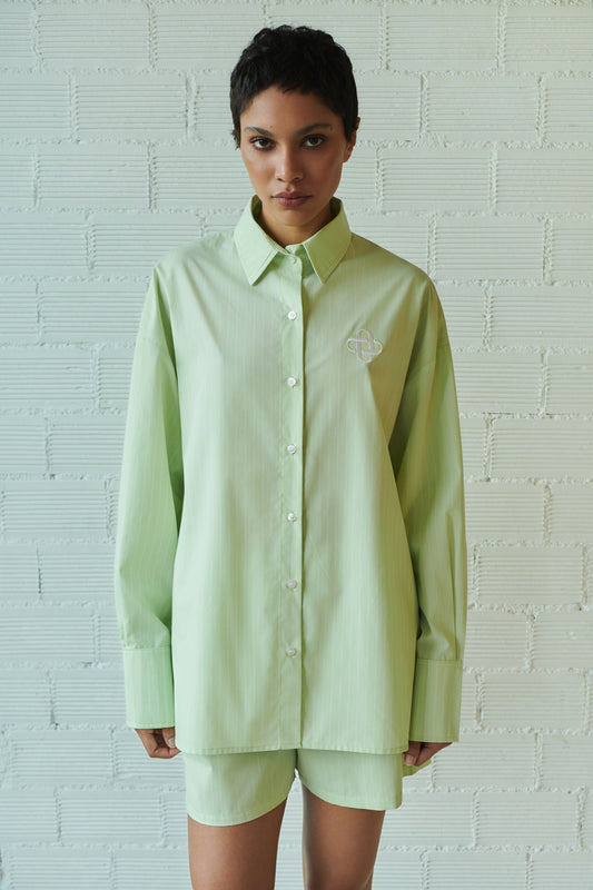 Shirt Striped - Light Green