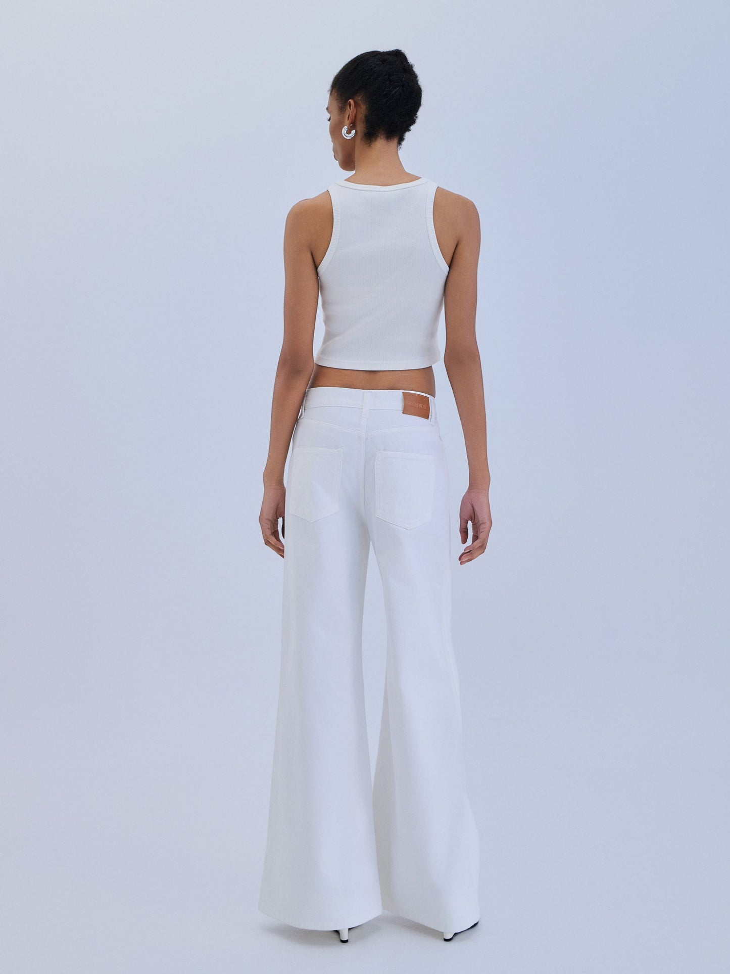 Denim Trouser Flare - White