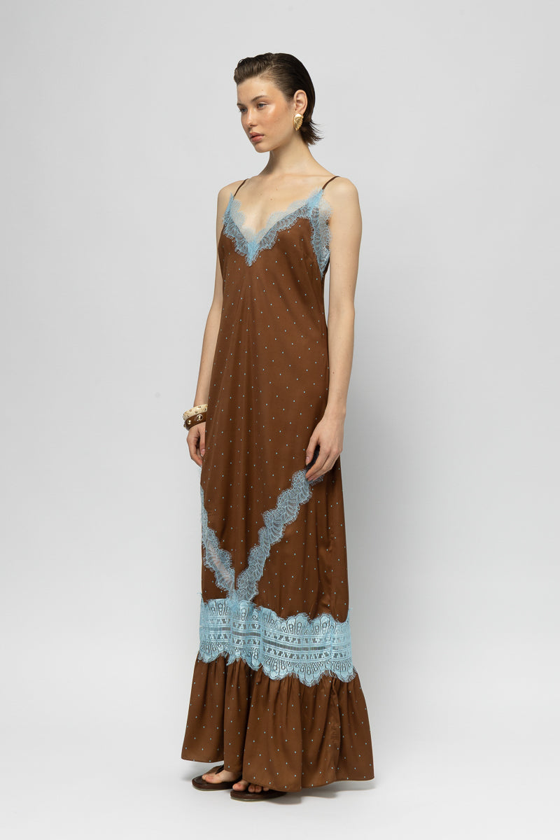 Silk Fever Polka Dot Dress