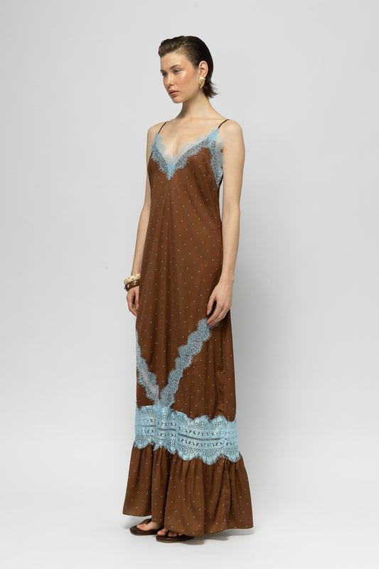 Silk Fever Polka Dot Dress