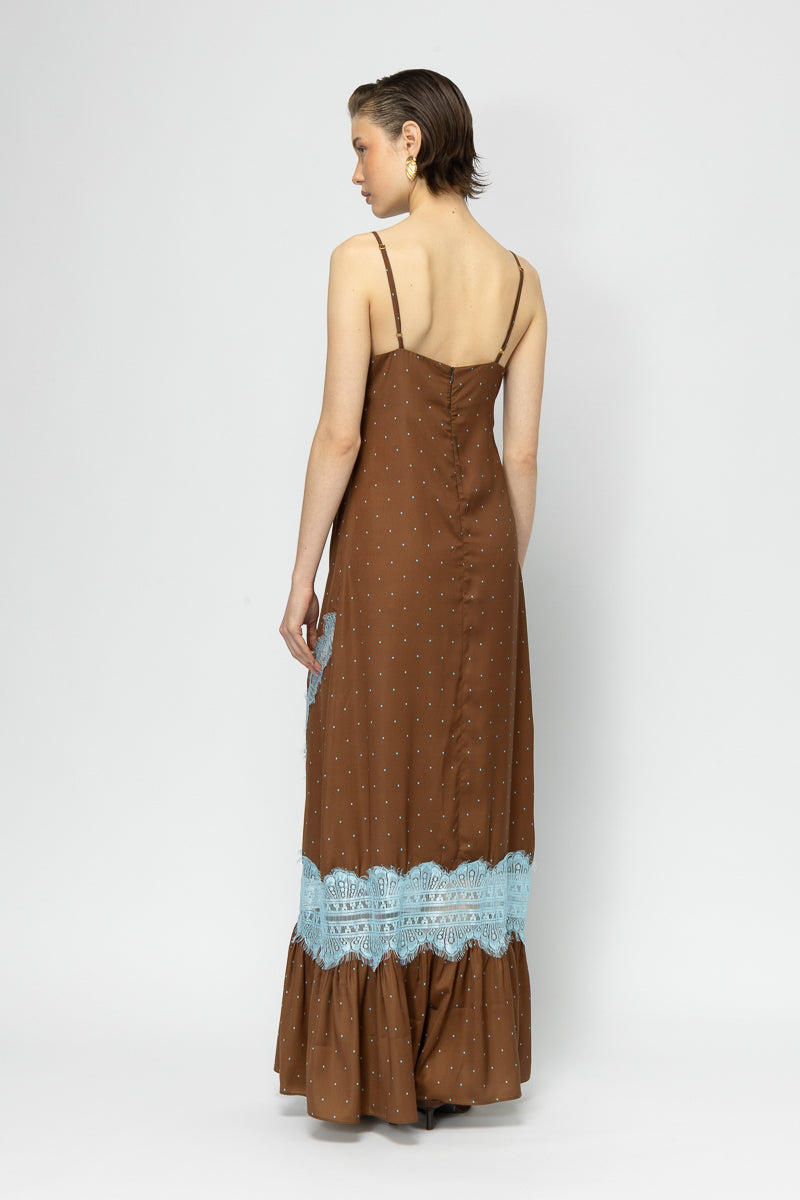 Silk Fever Polka Dot Dress