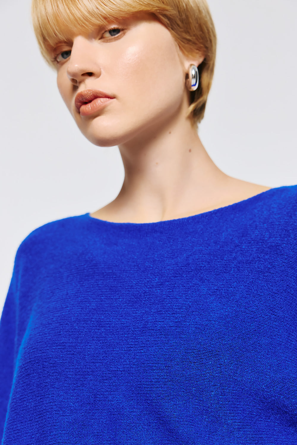 Soft Knitwear 3/4 Sleeve - Blue Royal