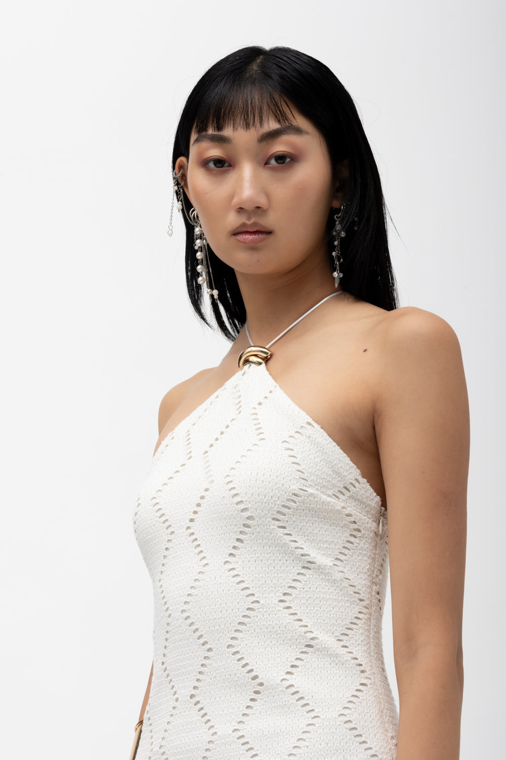 Azure White Dress