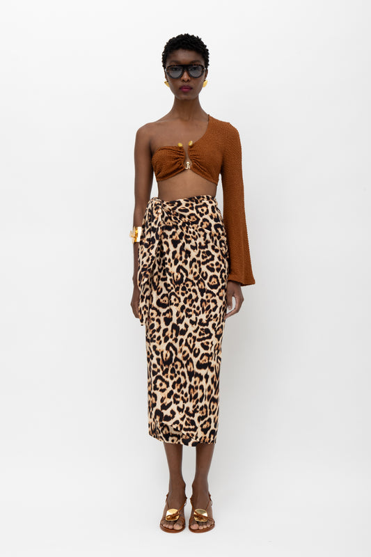 Amaka Leopard Print Skirt