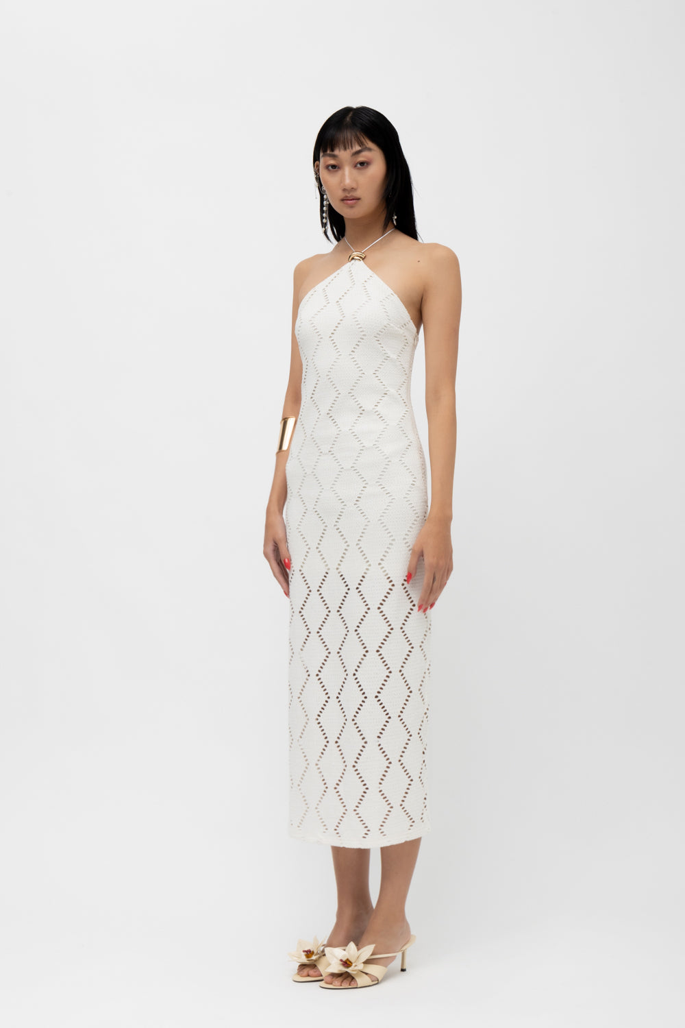 Azure White Dress