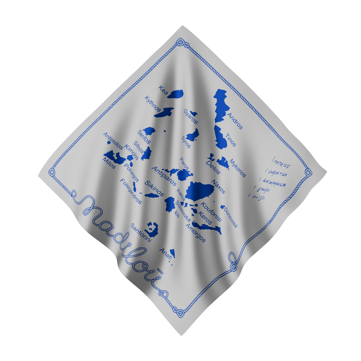 Trapezomadilou - Silk Scarf