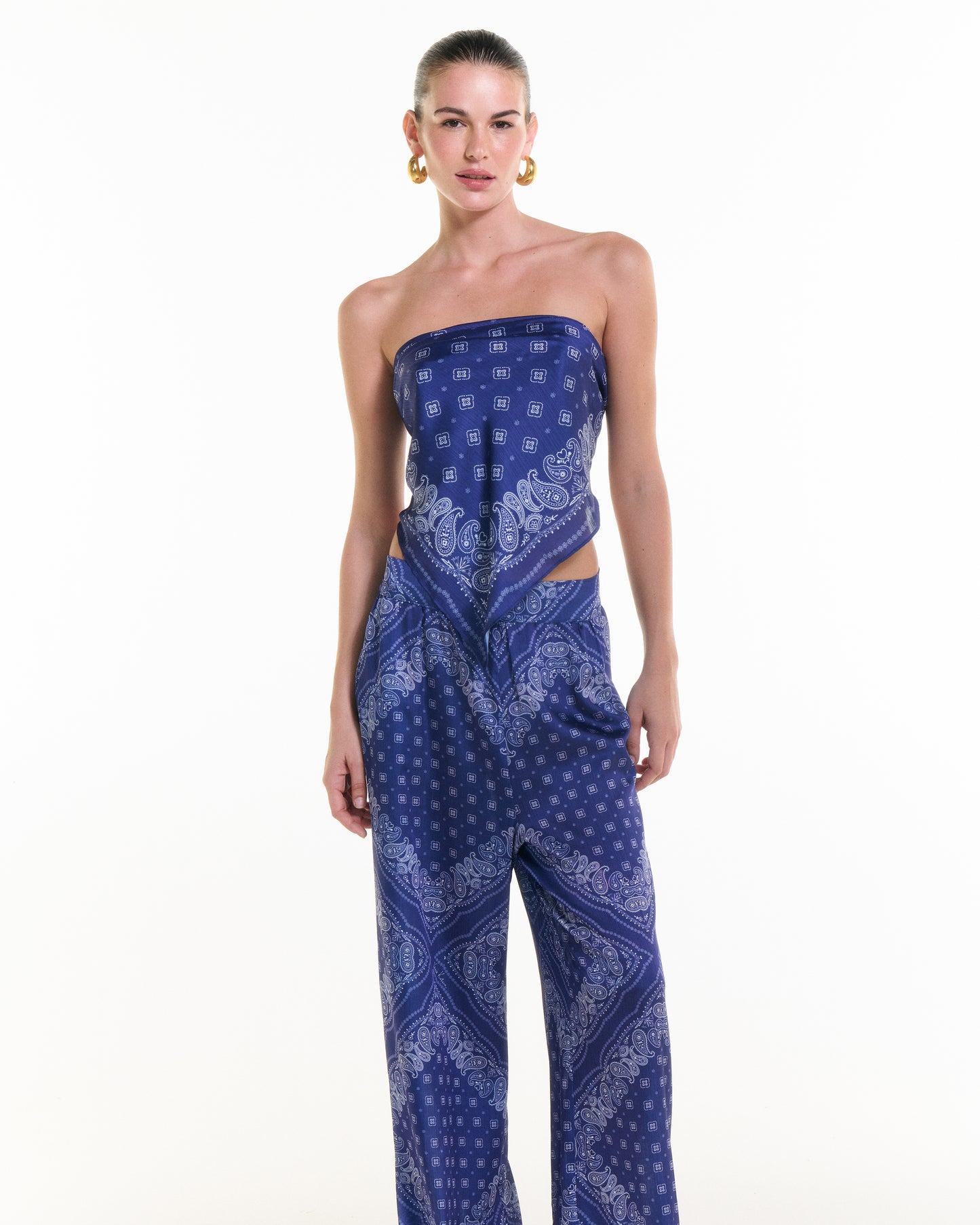 VK Blue Bandana Top/Bag