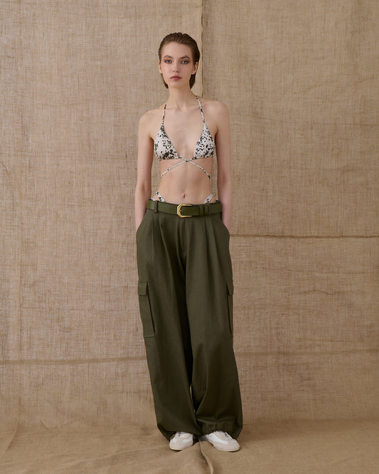 VK KHAKI CARGO PANTS