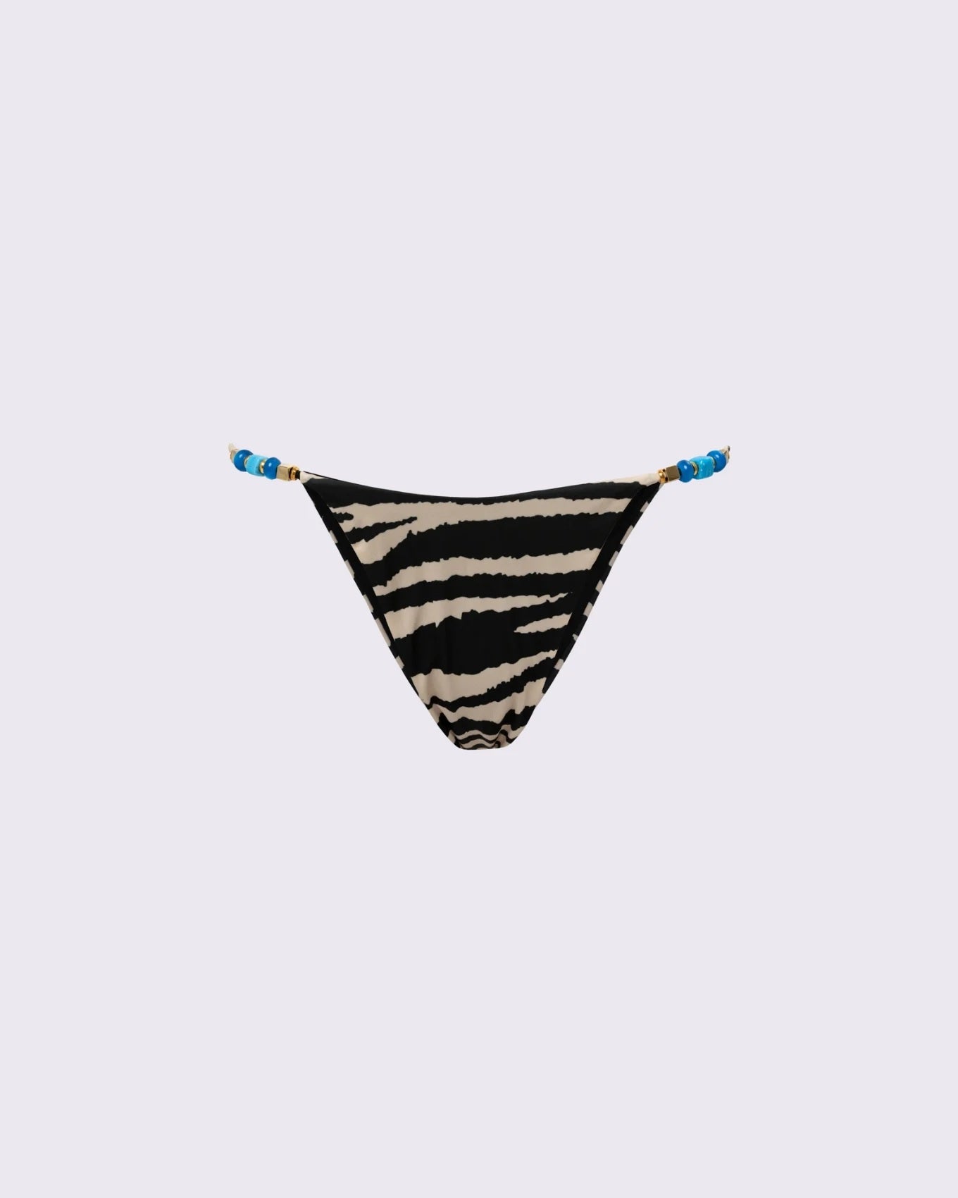 VK Zebra Print Thin Strap Bikini Bottoms