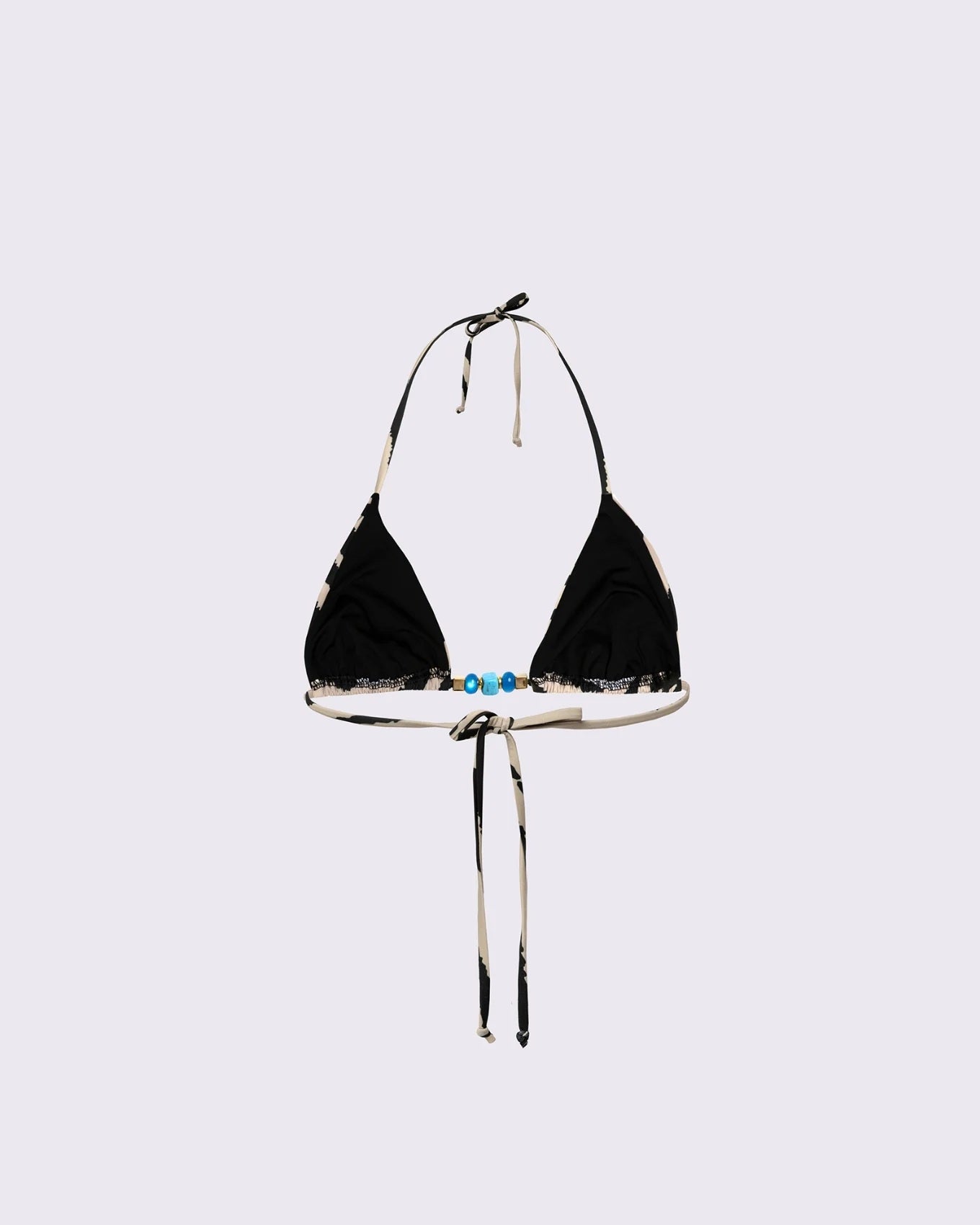 VK Zebra Print Triangle Bikini Top