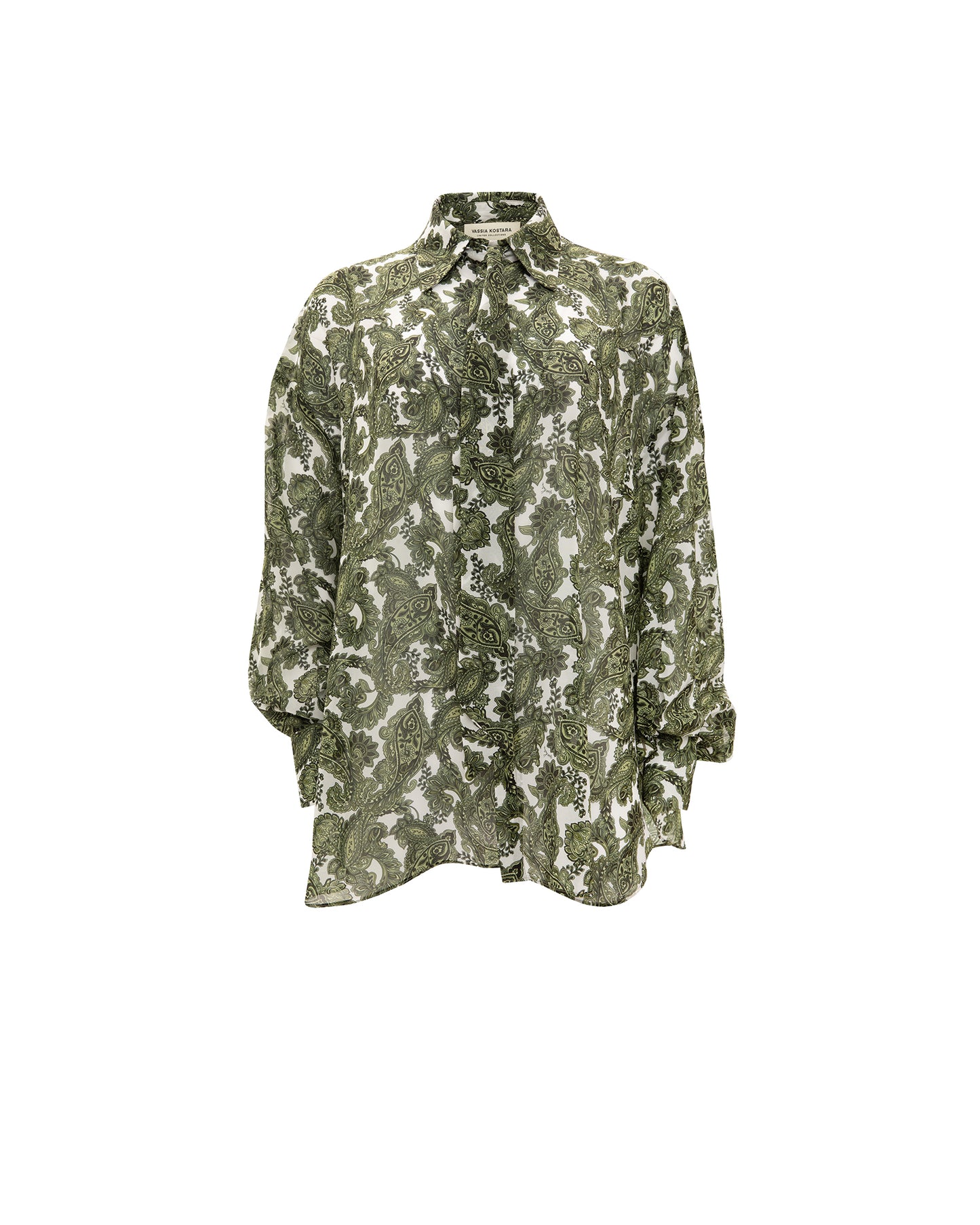 VK Green Paisley One Size Shirt