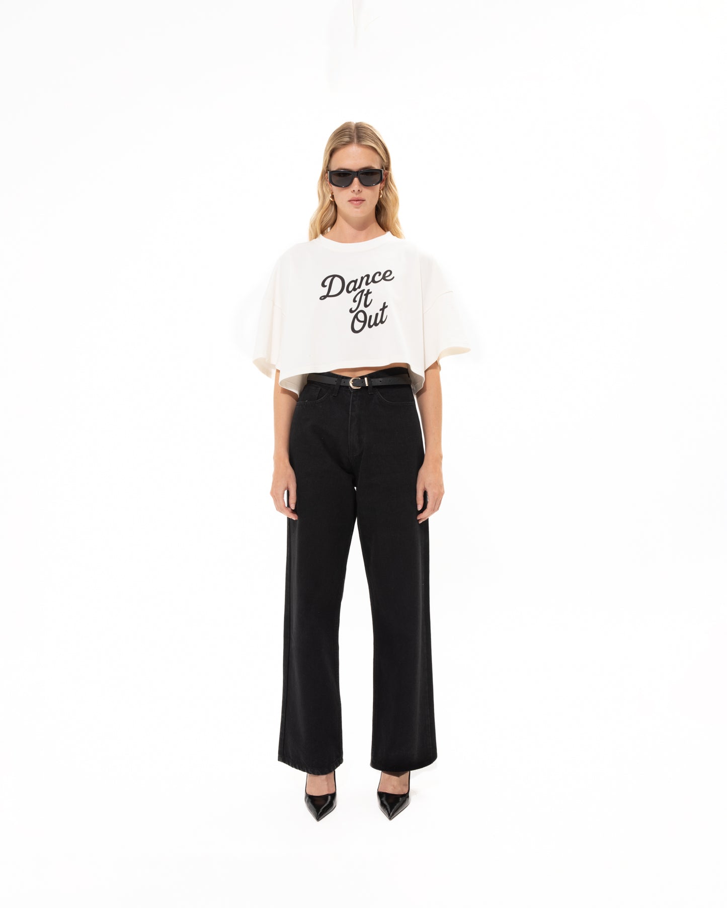 VK Black Straight-Line Jeans