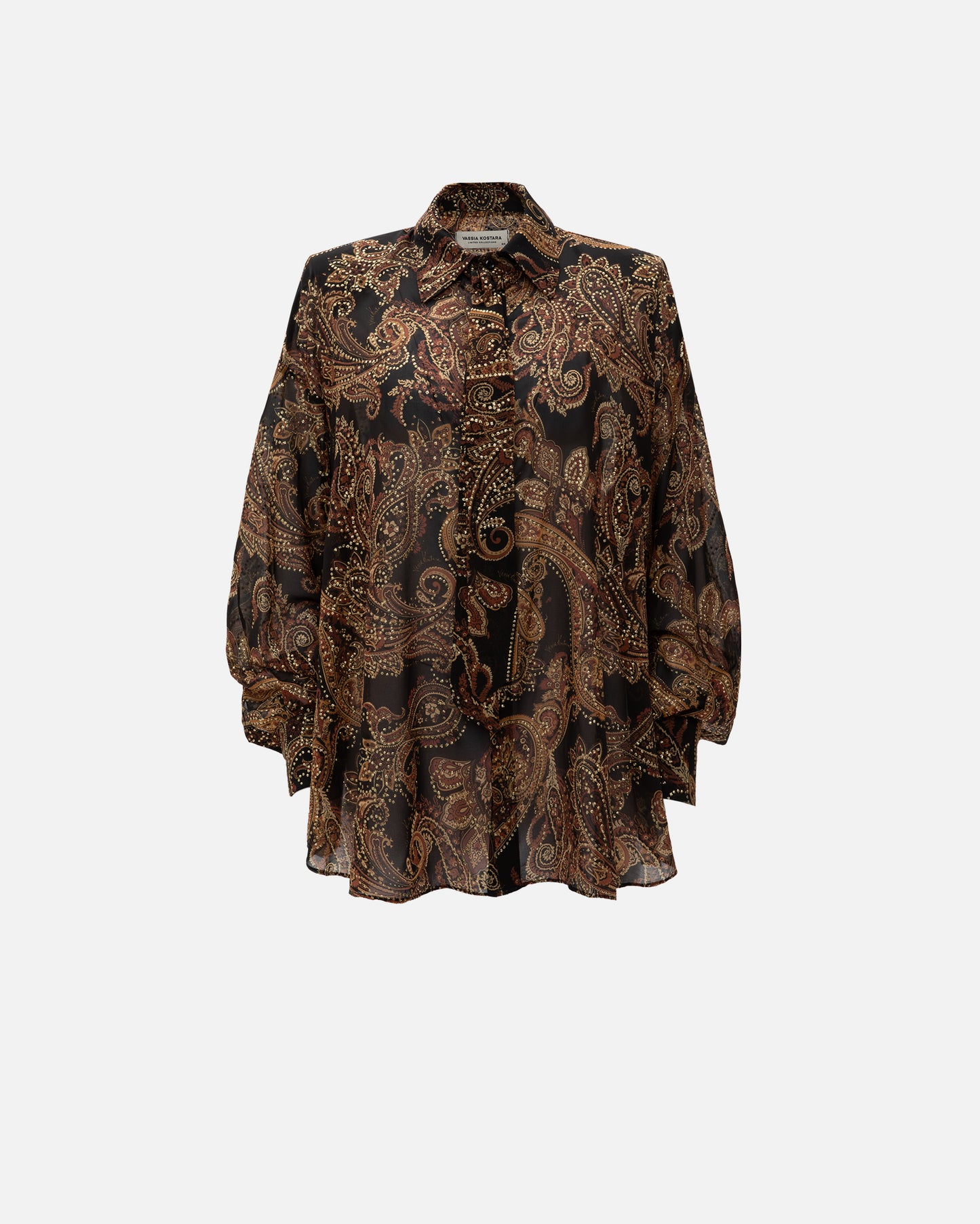 VK Golden Brown Paisley OS Shirt