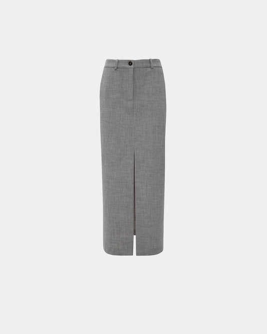VK Grey Straight-Line Skirt