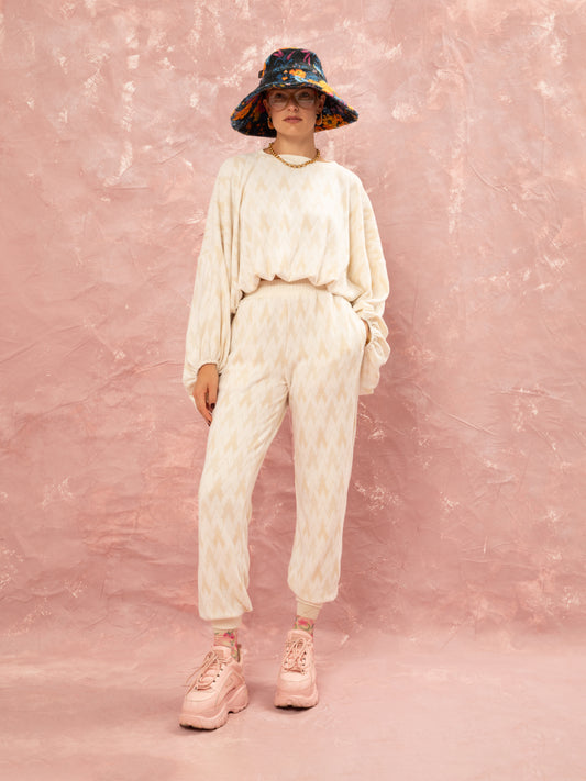 Knitted Pants - Beige