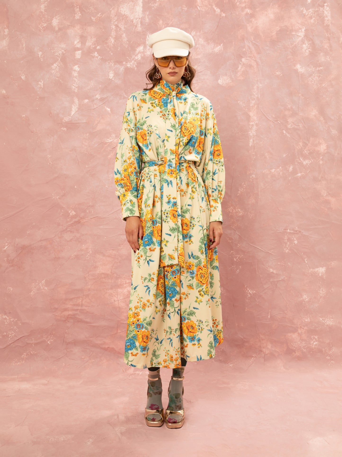 Kaftan Dress - Cream Tapetsaria